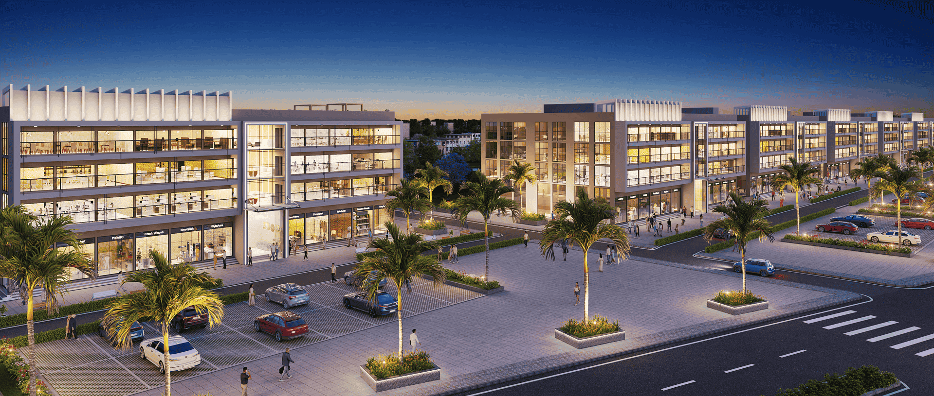 Wagholi Highstreet Semi Ariel View