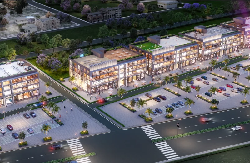 Wagholi Highstreet Ariel View